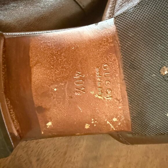 Gucci Brown leather mule sandal - Picture 5 of 6